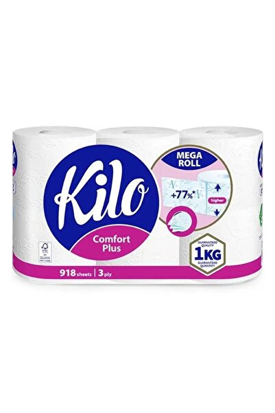 kilo Hartie igienica 3 straturi, 6 role/bax Comfort Plus