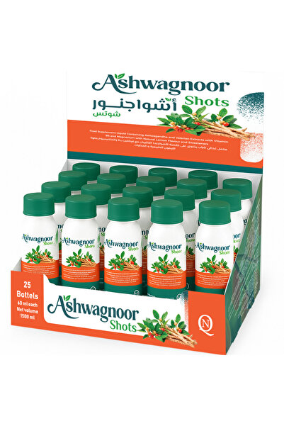 NQ أشواغاندا نور شوت – مكمل غذائي عشبي مع فيتامين ب6 والمغنيسيوم