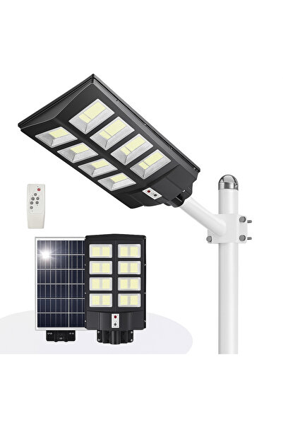Tenzo Lampă stradală solară dublă 800 W, 640 LED-uri, telecomandă, IP 65, 240...