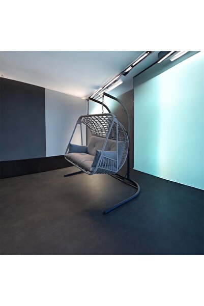 FYAQA HOME Çift Kişilik Makrome İp Örgü Salıncak , Hamak