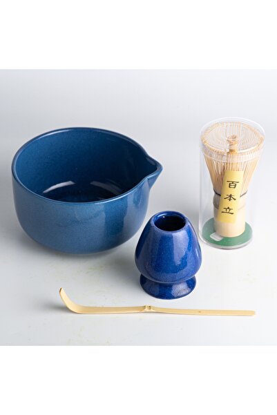 Toganoo Premium Matcha Brewing Set 4 Pieces |   Ceramic Bowl, Whisk, Stand, a...