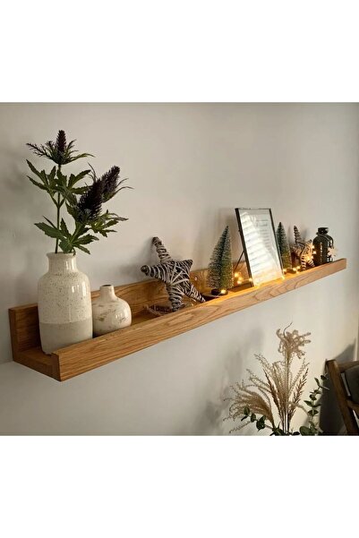 Wooden City Ahşap Çerçeve Rafı ,ahşap Tekli Raf Wdn902