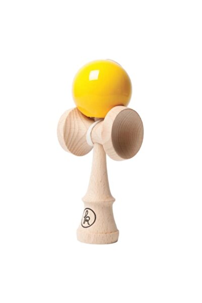 Kendama Europe Kendama Record Yellow, Base cup, large cups + gift string set