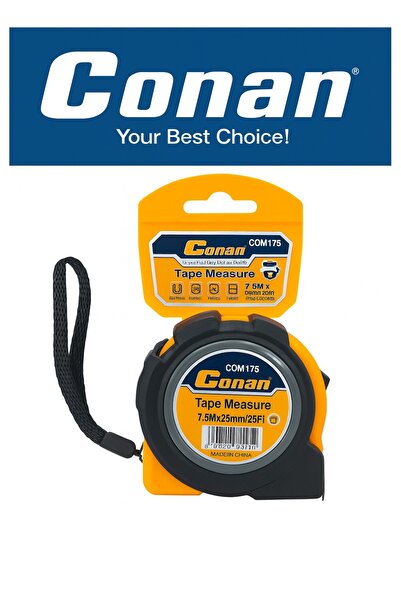 CONAN Tape Measure 7.5m × 25mm – Dual-Magnetic Hook + Auto-Stop Self-Locking ...