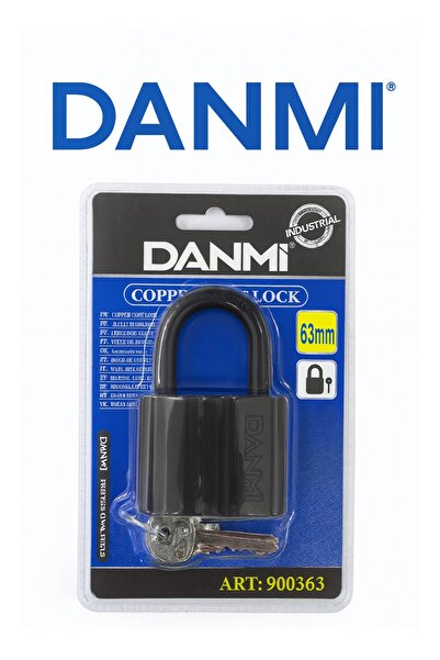 DANMI 63mm Copper Core Padlock – Industrial Heavy-Duty Security Lock with 3 Keys (ART: 900363)