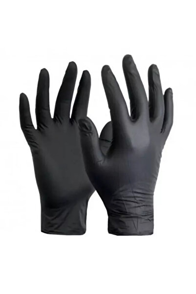 OEM DIAMANTE NITRILE BLACK GLOVES 100/SET XL