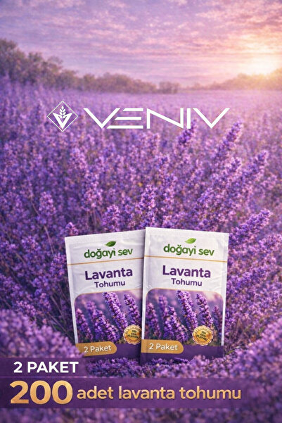 VENİV 200 Adet Lavanta Tohumu - 2 Paket
