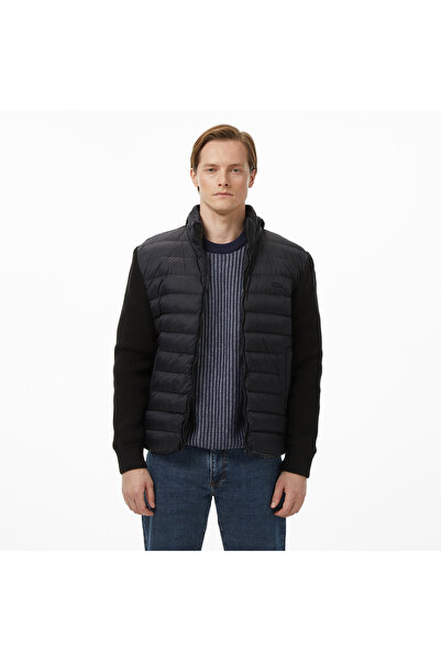 Lacoste Erkek Regular Fit Kapüşonlu Siyah Mont