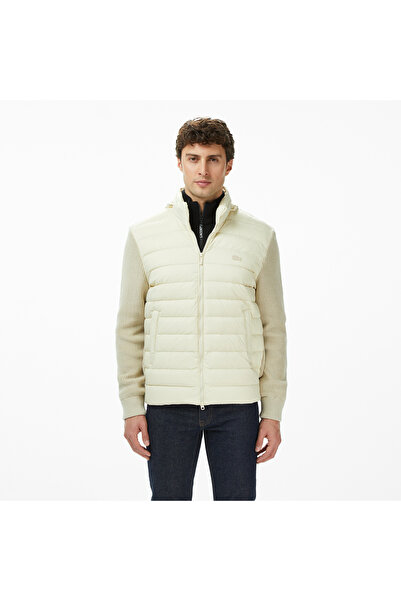 Lacoste Erkek Regular Fit Kapüşonlu Açık Kahverengi Mont