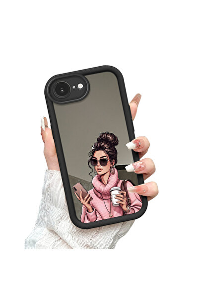 Hontinga حافظة هاتف متوافقة مع آيفون 16e، حافظة سيليكون جميلة للنساء مع مرآة ...