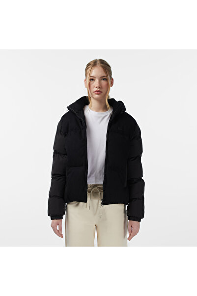 Lacoste Kadın Kapüşonlu Siyah Mont