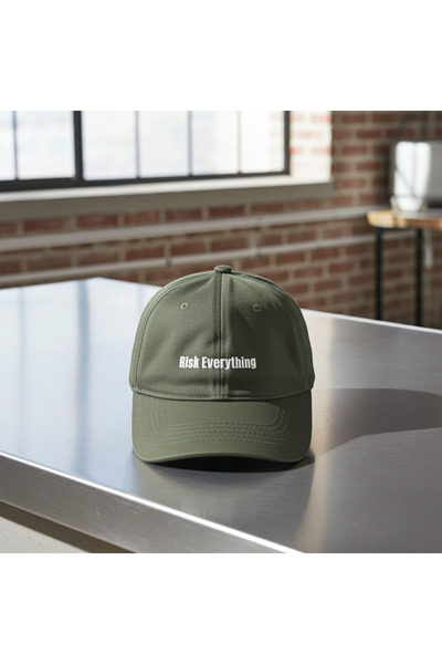 Tolou Olive Green 'Risk Everything' Cap