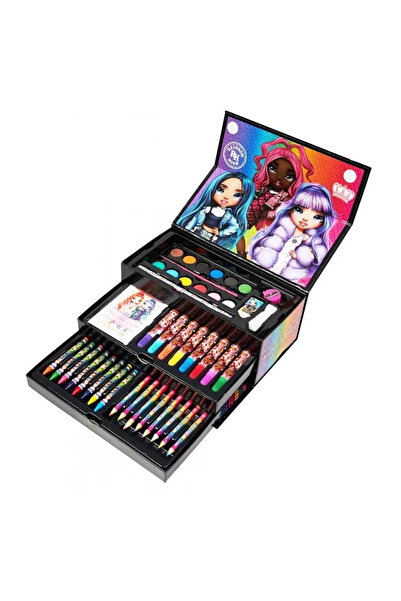 Rainbow Σετ Ζωγραφικής Υψηλής Δημιουργικότητας, 42 τεμάχια: Κραγιόνια, Μαρκαδόροι, Ακουαρέλες, Θήκη, Καφέ