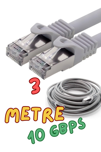 harry Cat7 3 Meter 10Gbps 23 Awg 100 Ohm Internet Lan Cable Ethernet Cable Mo...