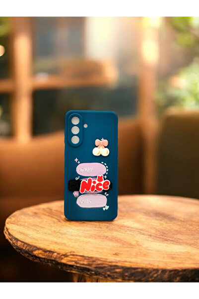 PAST WORLD جراب سامسونج Galaxy A36 سيليكون خفيف برسومات عصرية مع استاند مدمج ...