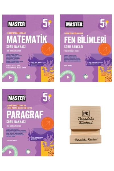 Okyanus Yayınları 5. Sınıf Master Matematik Fen ve Türkçe Soru Bankası 3lü Se...