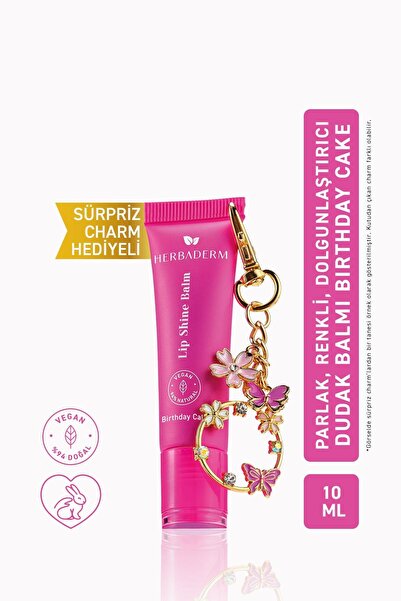 Herbaderm HerbadermParlatıcı, Dolgunlaştırıcı, Onarıcı Vegan Dudak Balmı, Bir...