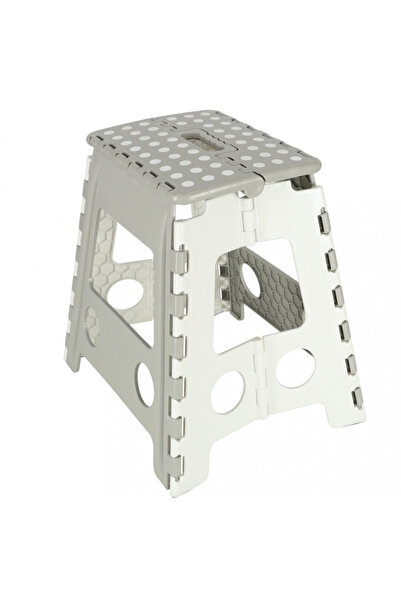 Ikonka Scaunel Pliabil din plastic 39 cm Light Grey