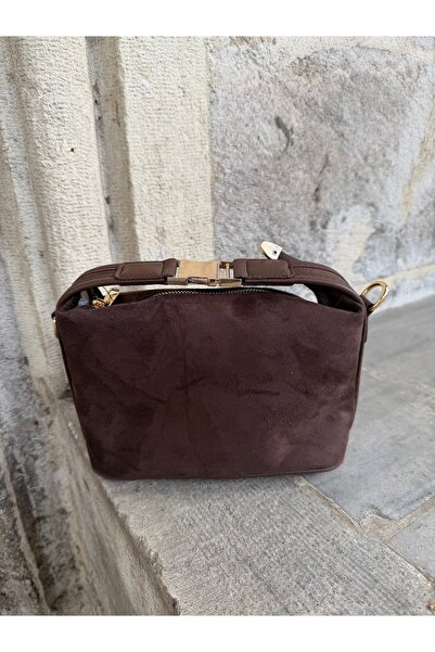 ZEYZEYBUTİK CLARA ACI KAHVE SÜET ÇANTA