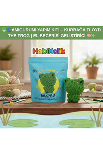 Art Tone 🐸🧶 AMİGURUMİ YAPIM KİTİ KURBAĞA FLOYD THE FROG – EL BECERİSİ GELİŞ...