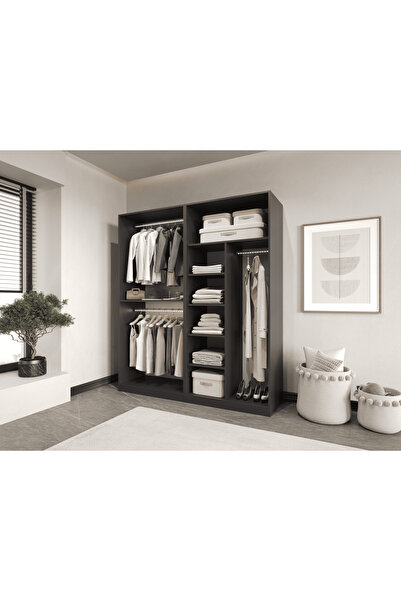 CANBAZ FURNİTURE Esla modüllü 4 kapaklı %100 MDF (KURULUM DAHİL)