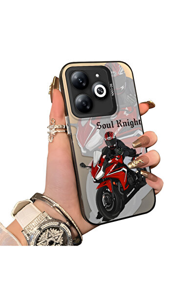 ucuc حافظة Infinix Smart 8/8 Pro متوافقة مع الحافة السيليكونية الصلبة والمضاد...