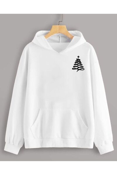 Flaubert Unisex Printed Christmas Sweatshirt 3 Yarn Oversized