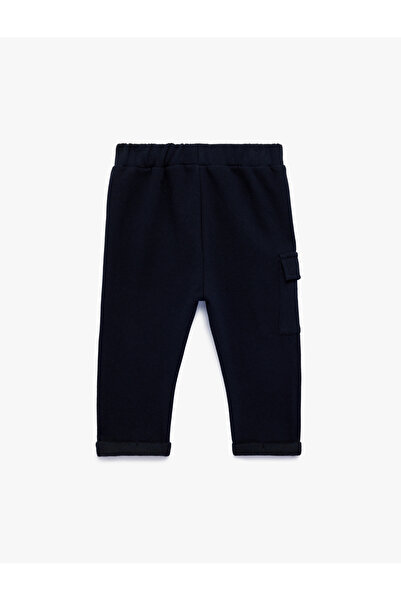 Koton Cotton Jogger Sweatpants with Tie Waist Pocket Detail