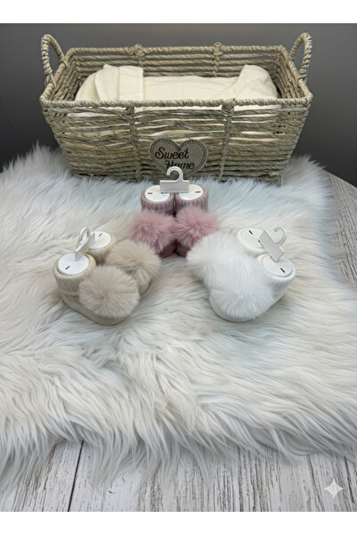 Little Lufi Baby 3.lü ponponlu bebek çorabı