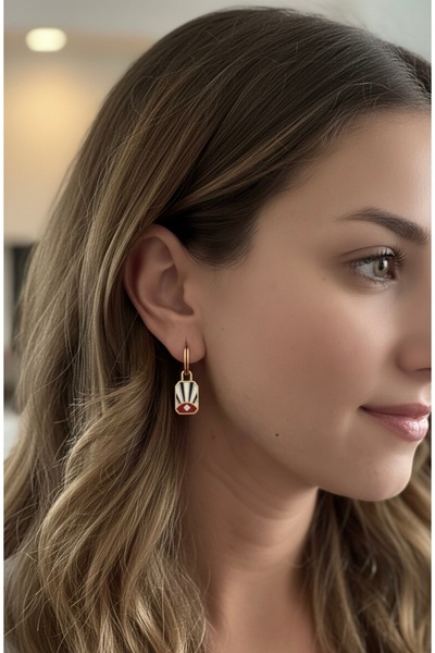 vina's atelier Diana Steel Hoop Earrings