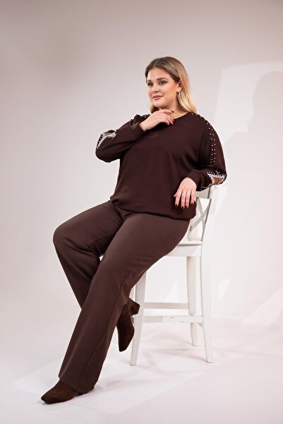 Roxxlen Pantaloni Flato cu buzunare de mărime mare