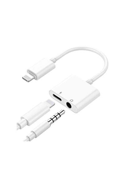 Concord - Mh-030 Iphone Lightning 2in1 Şarj + 3.5 Mm Kulaklık Dönüştürücü - B...