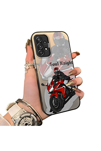 ucuc حافظة سيليكون متوافقة مع هاتف سامسونج جالاكسي A52/A52s ذات حافة صلبة ومض...