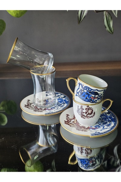 FERMATO Ancora Coffee and Tea Set for 2 People