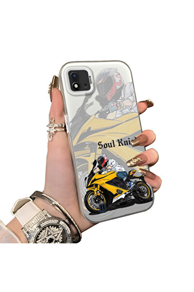 ucuc حافظة مضادة للسقوط من السيليكون المتوافقة مع هاتف Realme C20/C20A، بتصمي...