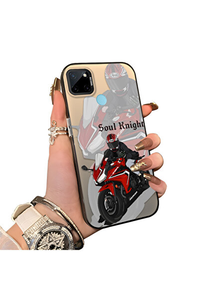 ucuc حافظة مضادة للسقوط من السيليكون المتوافقة مع هاتف Realme C21Y/C25Y، بتصم...