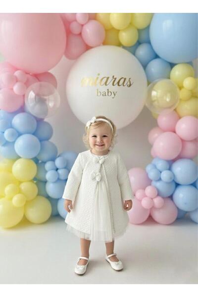 miaras baby فستان أنيق للفتيات مع سترة