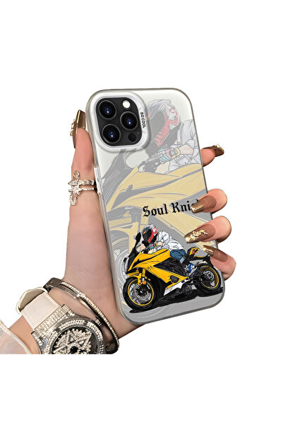 ucuc حافظة لهاتف iPhone 15 Pro Max متوافقة مع حافة السيليكون الصلبة ومضادة لل...