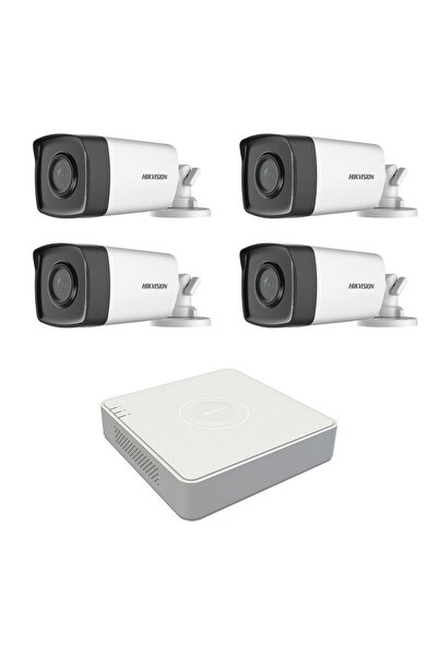 Hikvision Kit 4 outdoor surveillance cameras 2MP 1080P 40m IR lens 2.8mm 92 degrees