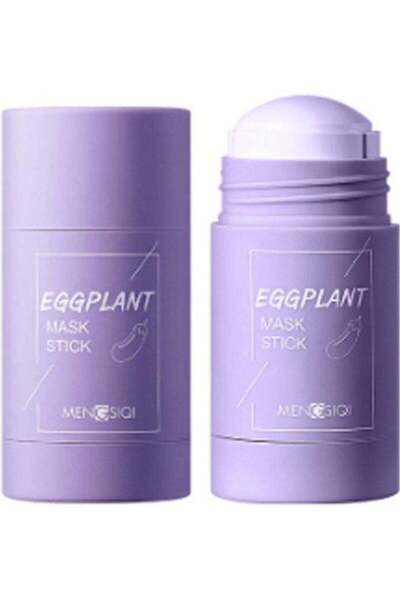 Mengsiqi 2-Piece Eggplant Mask Stick Set Purple/White 40g