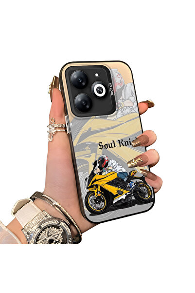 ucuc حافظة Infinix Smart 8/8 Pro متوافقة مع الحافة السيليكونية الصلبة والمضاد...