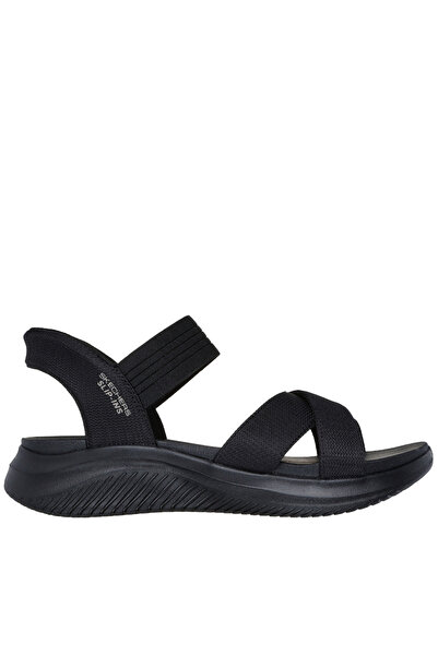 SKECHERS Sports sandals, ladies, SLIP-INS ULTRA FLEX 3.0 NEVER BETTER 119975-BBK black, textile 40