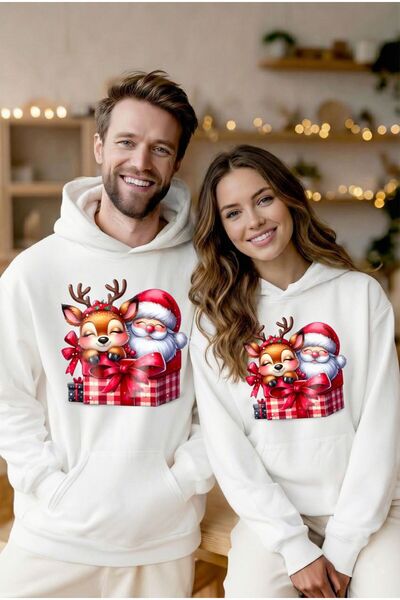 Flaubert Unisex Christmas Printed Sweatshirt Oversized 3 Yarn 1 Piece