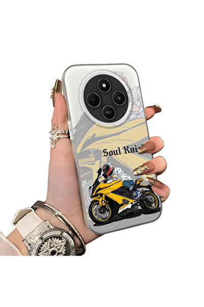 ucuc جراب هاتف شاومي ريدمي 14C متوافق مع شبكة الجيل الرابع، مصنوع من السيليكو...