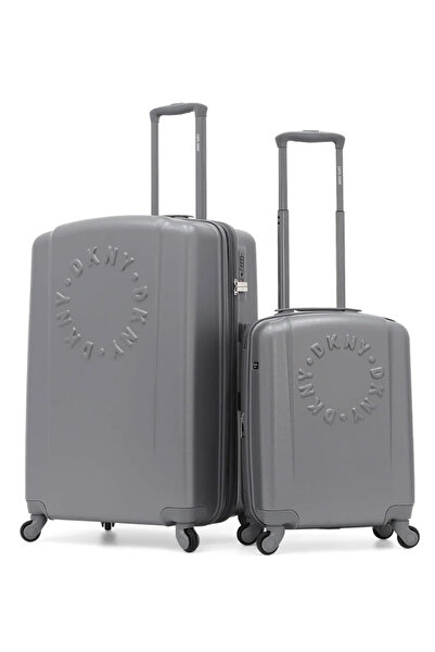 Dkny طقم حقائب سفر صلبة من قطعتين بعجلات دوارة