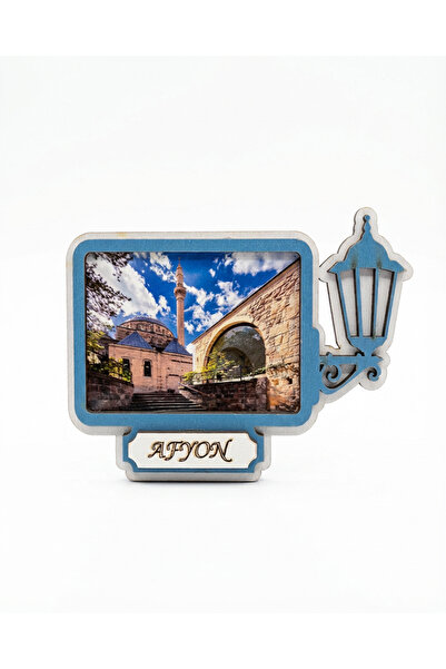 Taşhan Çarşı Afyonkarahisar Şehir Temalı Magnet - Afyon Kalesi ve Tarihi Kona...