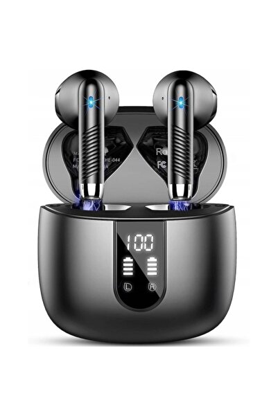 GO4FIT Casti Wireless Audio, GX09, Microfon, Afisaj LED, Autonomie 56h, Negru