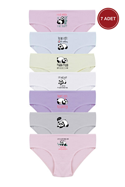 koza iç giyim Girl's 6-Piece Cute Mouse Patterned Slip