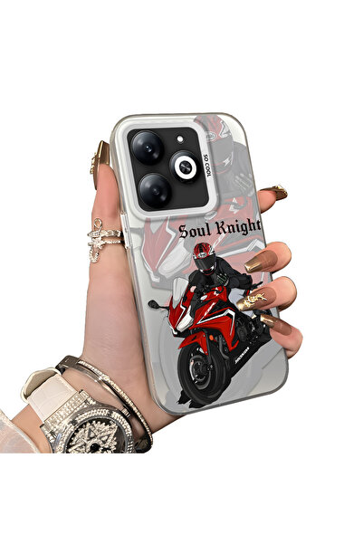 ucuc حافظة تكنو سبارك جو 2024 متوافقة مع الحافة السيليكونية الصلبة والظهر الم...