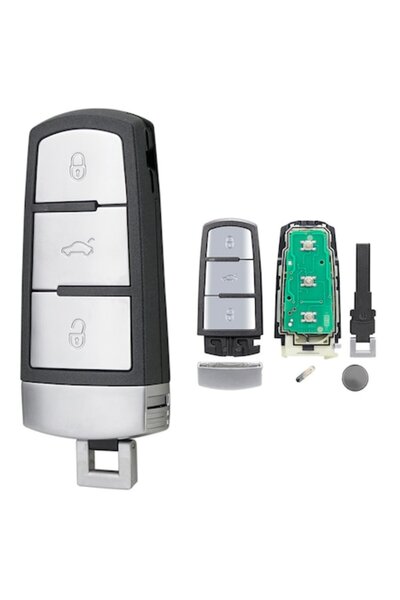 Aftermarket Cheie auto completă de la distanță compatibilă cu VW Passat CC B6 B7 Magotan 3 butoane 433MHz 434MHz + ID48 Chip